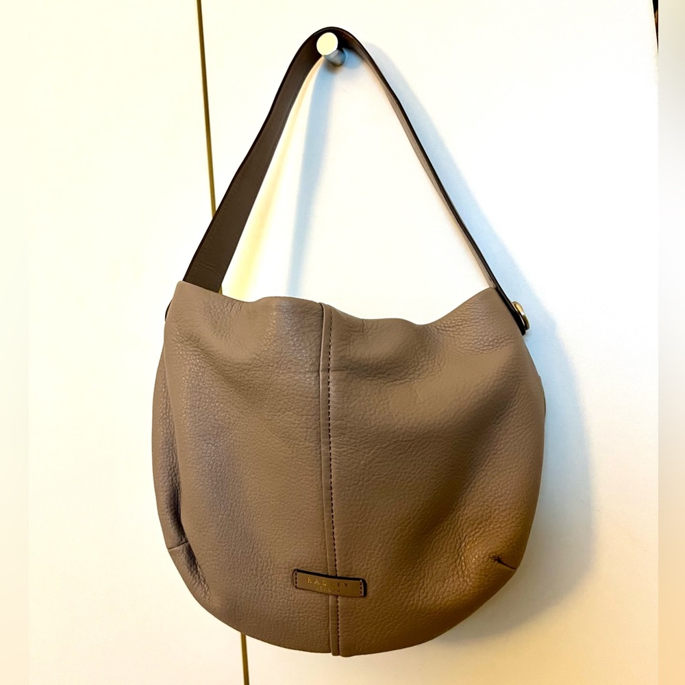 Light Purple/Grey Radley Leather Shoulder Bag